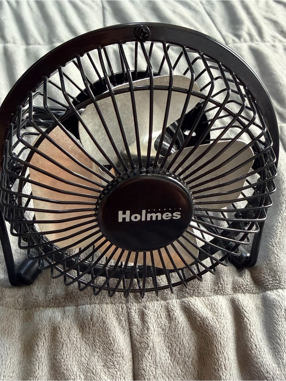 Holmes 4" USB Desk/Table Personal Fan, Adjustable Tilt, Black, MPN 32510033